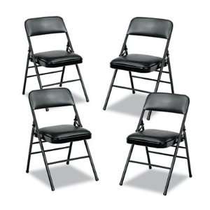   Deluxe Vinyl Padded Series Folding Chair CSC60883TAP4: Home & Kitchen