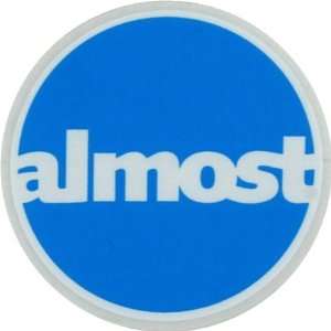  Almost Circle Logo Small Decal Single Skateboarding Decals 