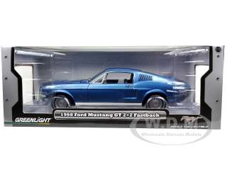 scale diecast model car of 1968 Ford Mustang GT 2+2 Fastback Acapulco 