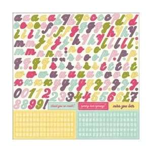   Sticker Sheet 12X12 Alpha; 5 Items/Order Arts, Crafts & Sewing