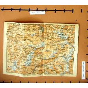  MAP 1901 MOUNTAINS ALPS CASSE MOUTIERS AIME FRANCE