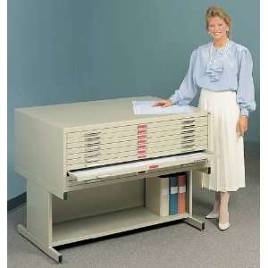   Protective Steel Flat File 20 High Open Base 