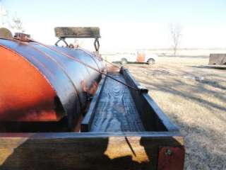 Antique HorseDrawn Water Gas Fuel Tank Wagon Red Original Primitive 