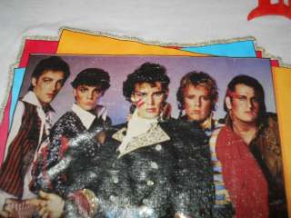 vintage ADAM AND THE ANTS GLITTER IRON ON 1981 ROLL UP SLEEVES t shirt 