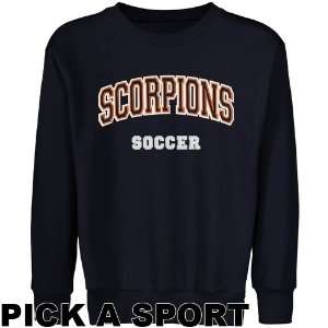 Texas Brownsville Scorpions Youth Custom Sport Arch Applique Crew Neck 