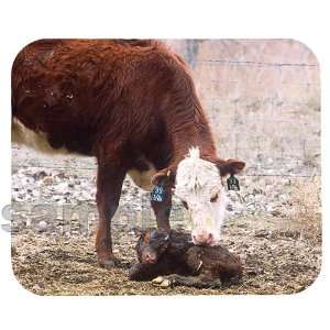 Beef Cow with Calf Mouse Pad