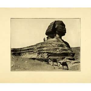 1897 Print Cairo Egypt Sphinx Archaeological Ancient Egyptian History 