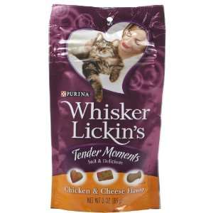  Purina Whisker Moist Lickins Chicken & Cheese Flavor Cat Treats 