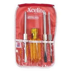  Xcelite Pocket Roll Screw  driver Kit, Slot/Phil, 4 Pc 