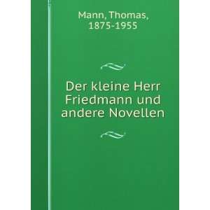   und andere Novellen: Thomas, 1875 1955 Mann:  Books