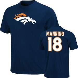 Denver Broncos Peyton Manning Eligible Receiver Navy Name and Number 