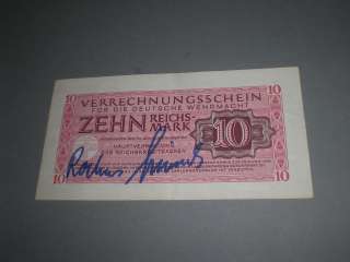 Rochus Misch Adolf Hitler bodyguard signed autographed Autogramm in 
