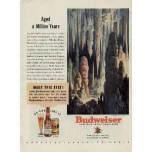  Aged A Million Years, 1937 Budweiser Beer Ad, A0201A 