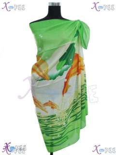 NEW Ladys Skirt Fashion Shawl Dolphin Hawaii Dress Wrap Beach Scarf 