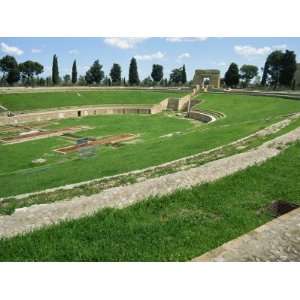 Augustine Period Amphitheatre and Entrance Arch, Lucera, Puglia, Italy 