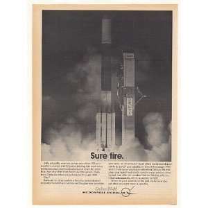  McDonnell Douglas Delta PAM Satellite Launch Print Ad
