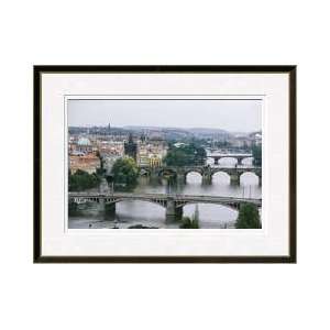  Vltava River Prague Czech Republic Framed Giclee Print 