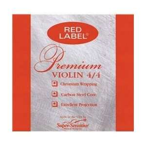    Sensitive Red Label Premium 4/4 Violin D String Musical Instruments