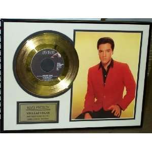  Elvis Presley Viva Las Vegas Framed 24 Karat Gold Plated 