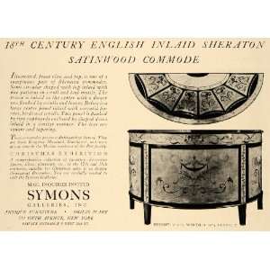   Gallery Antique Commode Desk   Original Print Ad