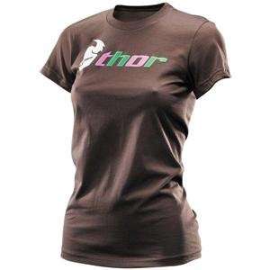    Thor Motocross Womens Evanna T Shirt   Large/Brown Automotive