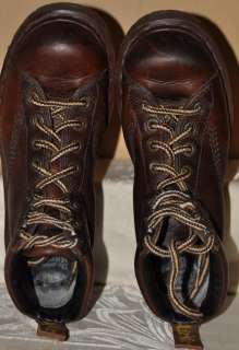 vtg Dr Martens DOCS England Air Wair brown leather short boots,7 eye 