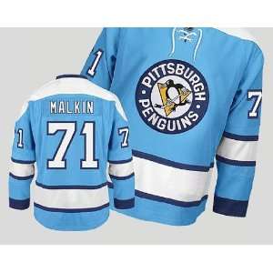  Pittsburgh Penguins #71 Evgeni Malkin Blue Hockey Jersey 
