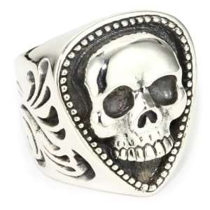  King Baby Fender Mens Skull Pic Ring, Size 11: Jewelry