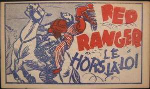 Red Ranger Le Hors La Loi 1941 French comic book cowboy  