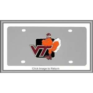  NCAA Virginia Tech Hokies Stainless Steel License Plate 