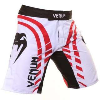 Venum Red Line Fight Shorts   White   Size S 31 32 mma bjj  