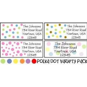  Variety Labels Pack   Polka Dot