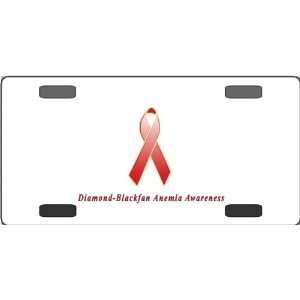  Diamond Blackfan Anemia Awareness Ribbon Vanity License 