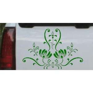 Swirl Flower Wall Door Accent Flowers And Vines Car Window Wall Laptop 