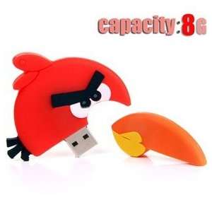   Angry Birds Design 8GB USB Flash Drive Flash Memory U Disk   Red Bird