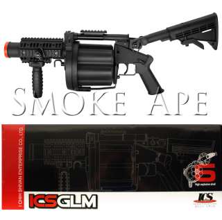    190 GLM 6 Shot Green Gas Multiple Grenade Launcher Airsoft Rifle Gun