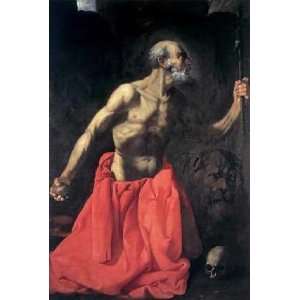  Saint Jerome by Francisco de Zurbaran. Size 6.75 X 10.00 