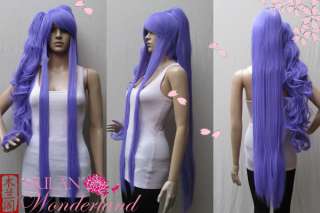 Vocaloid Gackpoid Lavender Purple Cosplay Wig + 2 Ponytails (LX10214G)