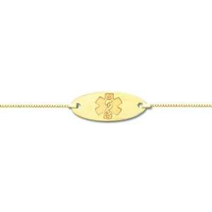 14k Gold Medical Id Anklet Jewelry