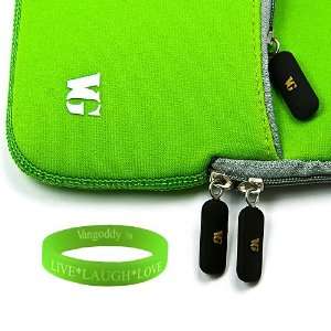 Padded, Scratch & Water Resistant Green Neoprene Sleeve Perfect Fit 