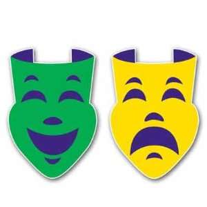  Comedy and Tragedy Face Large Wall Decals: Home 