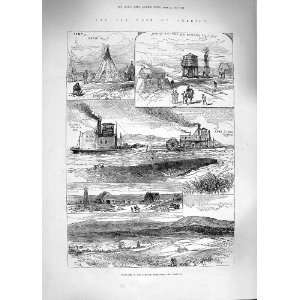   1881 AMERICA CAMP INDIANS RIVER STEAMER DAKOTAH FARM