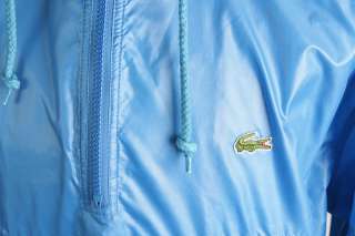 Lacoste Blue mens L Hooded Rain / Windbreaker Jacket NR  