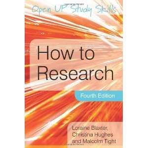  How to Research 4th Edition( Paperback ) by Blaxter 