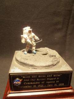 32 Apollo 14 Astronaut Alan shepard Golf Shot glass Dome micro 
