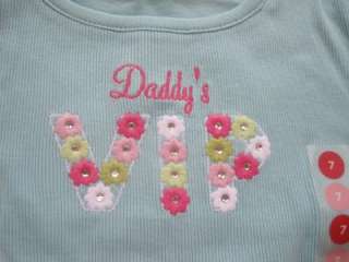 Gymboree Girls Shirt Top Daddys VIP Very Important Daughter Fathers 