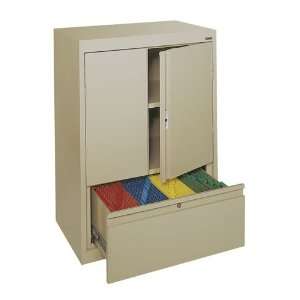  Counter High Storage Cabinet With File Drawer 30x18x42 