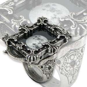 ALCHEMY GOTHIC MOON PHASE RING STEAM PUNK ASTROLOGY OPT  