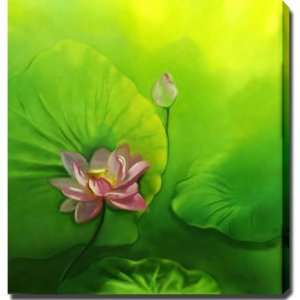    Nature Lotus Flower Giclee Canvas Oil Brush Art