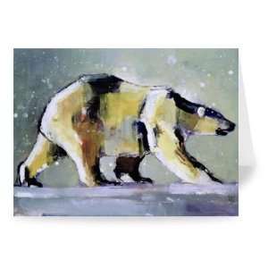  Ice Bear, 1998 (mixed media on paper) by   Greeting Card 